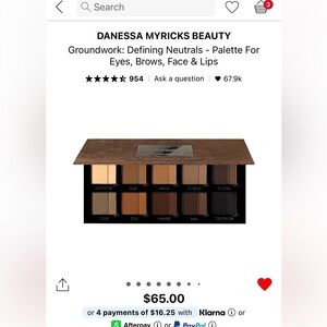 Danessa Myricks Beauty Neutral Eyeshadow Palette
